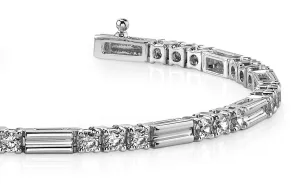 Memento Triple Diamond And Link Lab-Grown Diamond Bracelet with 2.25 ct.(finished) 2.75mm