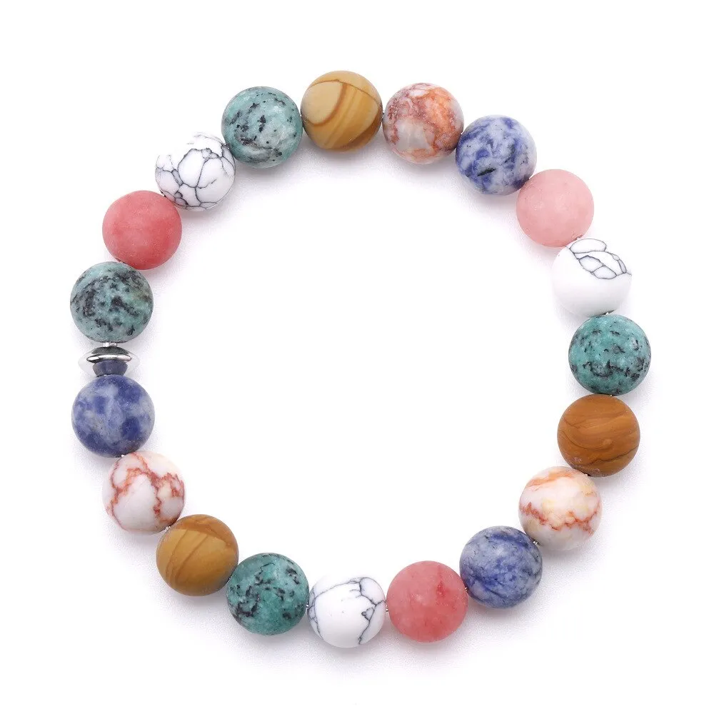 Men Bracelet for Men Women  Natural Stone Beaded