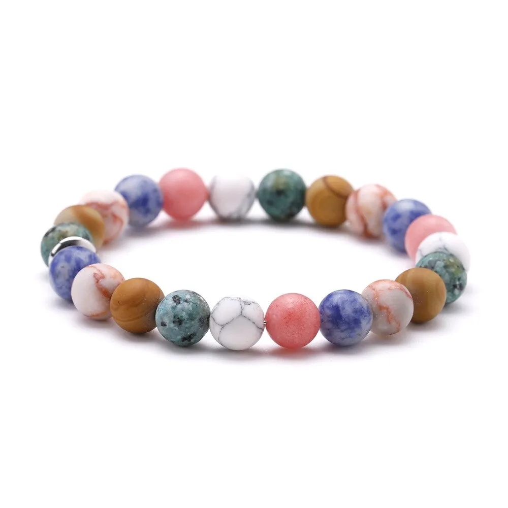 Men Bracelet for Men Women  Natural Stone Beaded