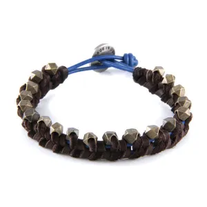 Mens Braided Deerskin Leather Wrap Bracelet with Tassle