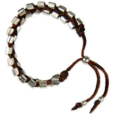 Mens Into The Outback Bracelet in Brown