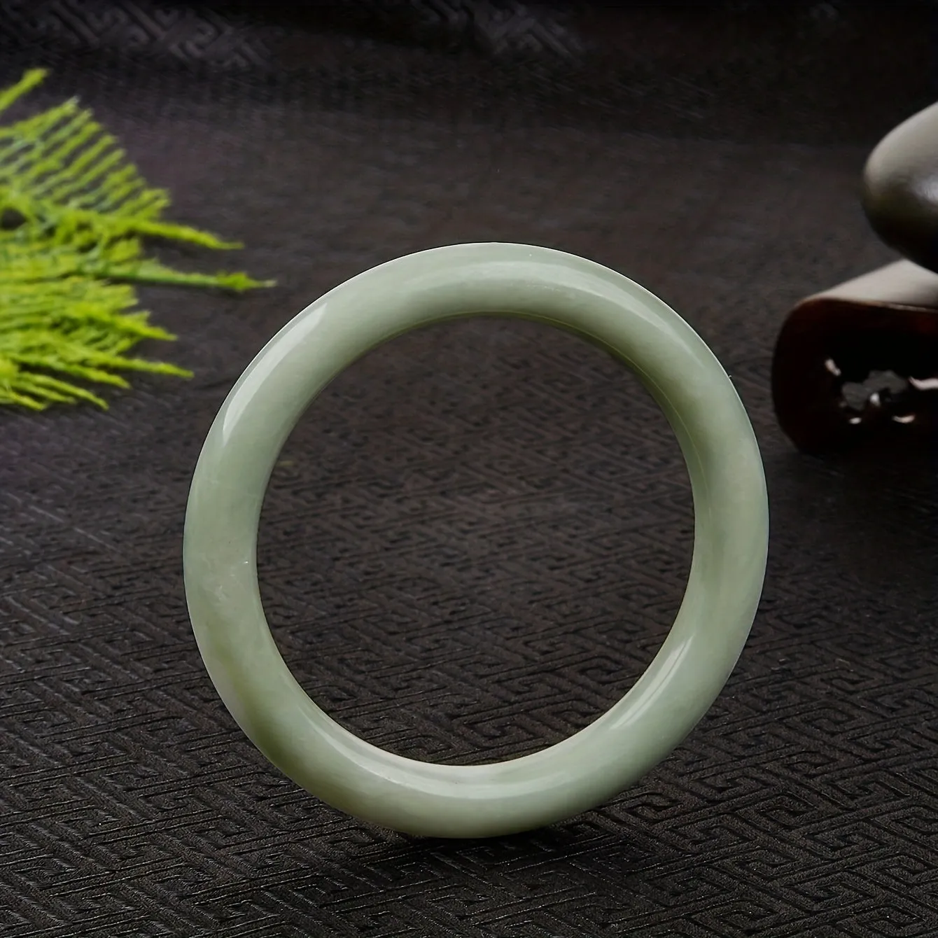 Men's Natural Jade Bangle, Girlfriend Gift