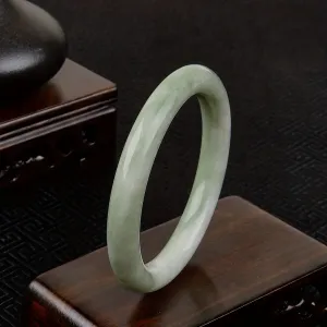 Men's Natural Jade Bangle, Girlfriend Gift