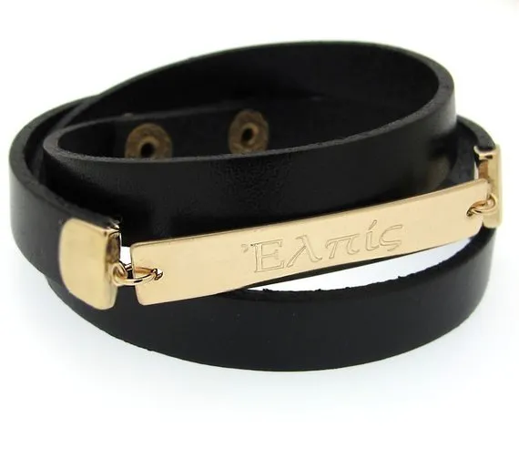 Mens Personalized Wrap Bracelet for him for husband