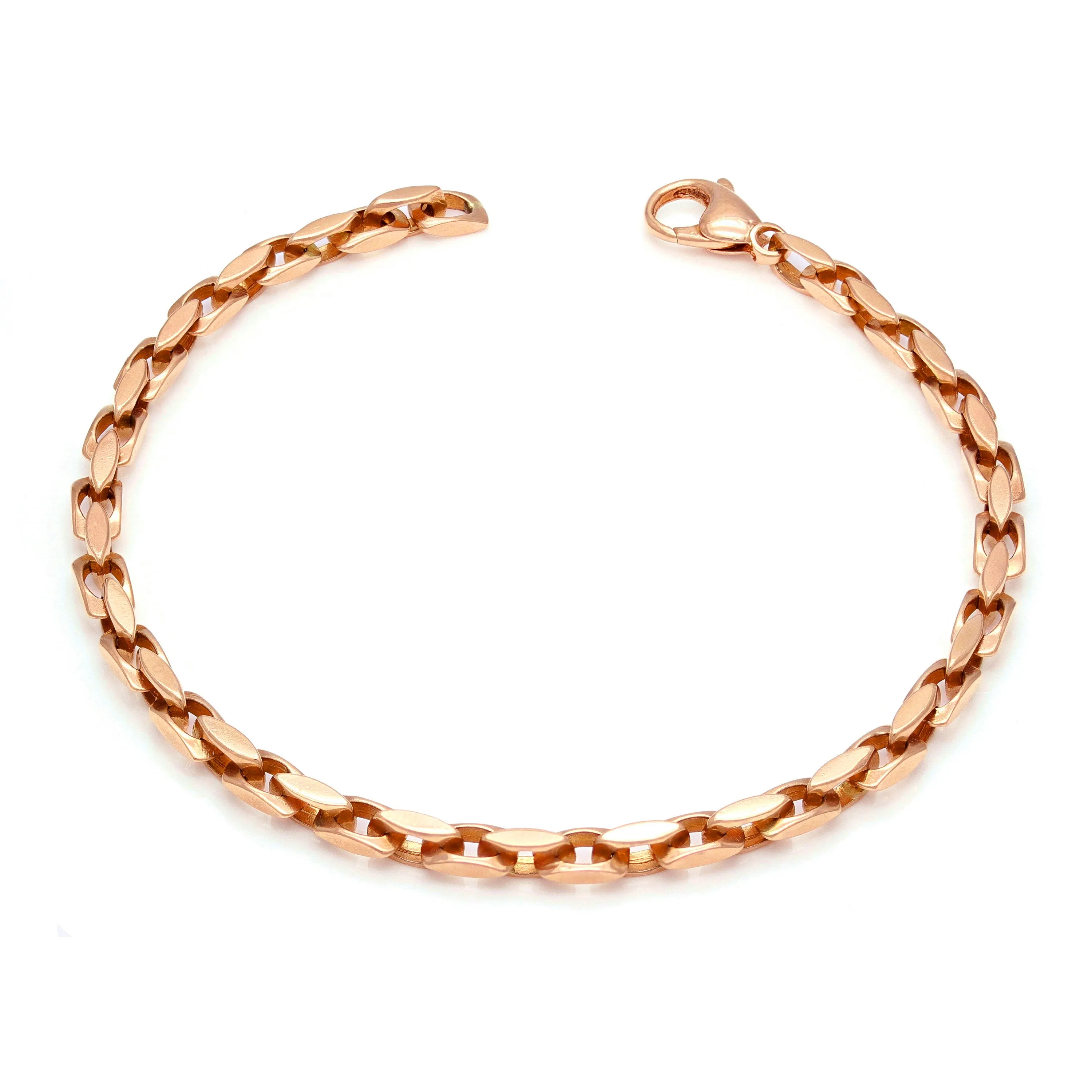 Men's Solid 10k Yellow Gold Nugget Bracelet 9" 25mm 68 grams