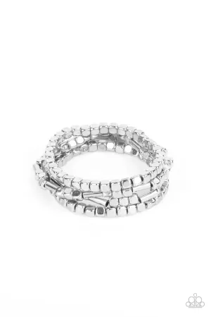 Metro Materials Silver
Bracelet Paparazzi