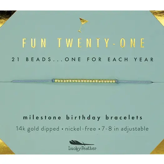 Milestone Birthday Bracelets