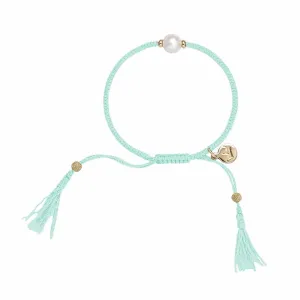 Mint Tassel Bracelet
