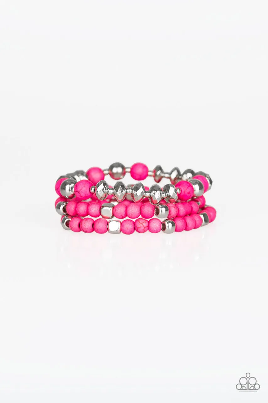 Mountain Artist Pink Paparazzi Bracelet