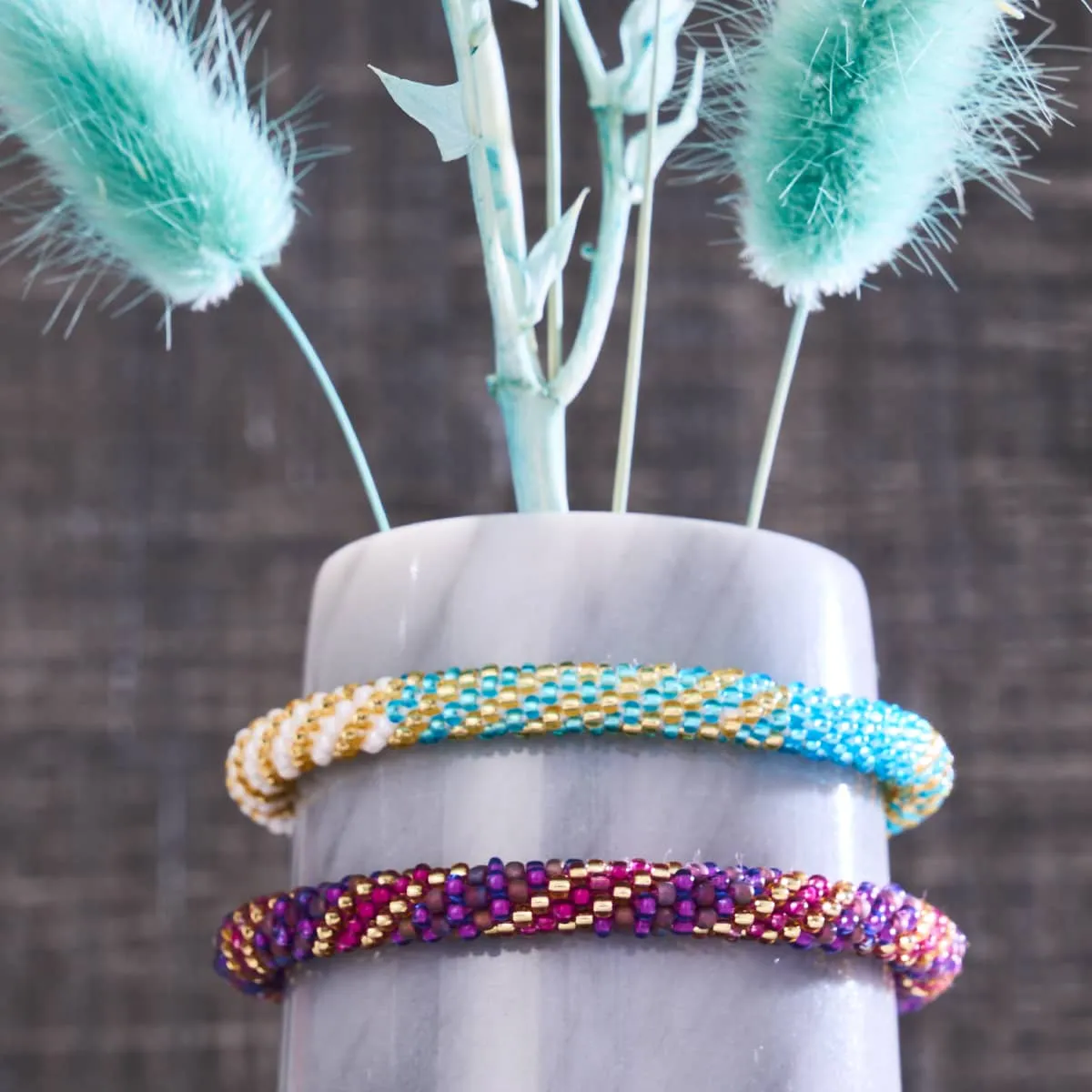Mulberry Parade | Himalayan Glass Bead Bracelet