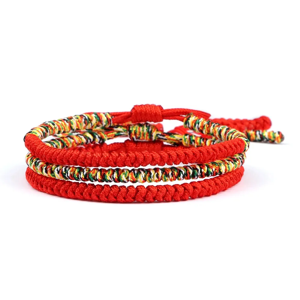 Multicolor Tibetan Buddhist Lucky Bracelets