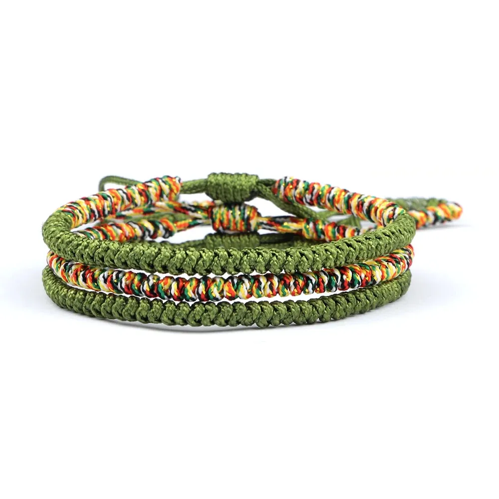 Multicolor Tibetan Buddhist Lucky Bracelets