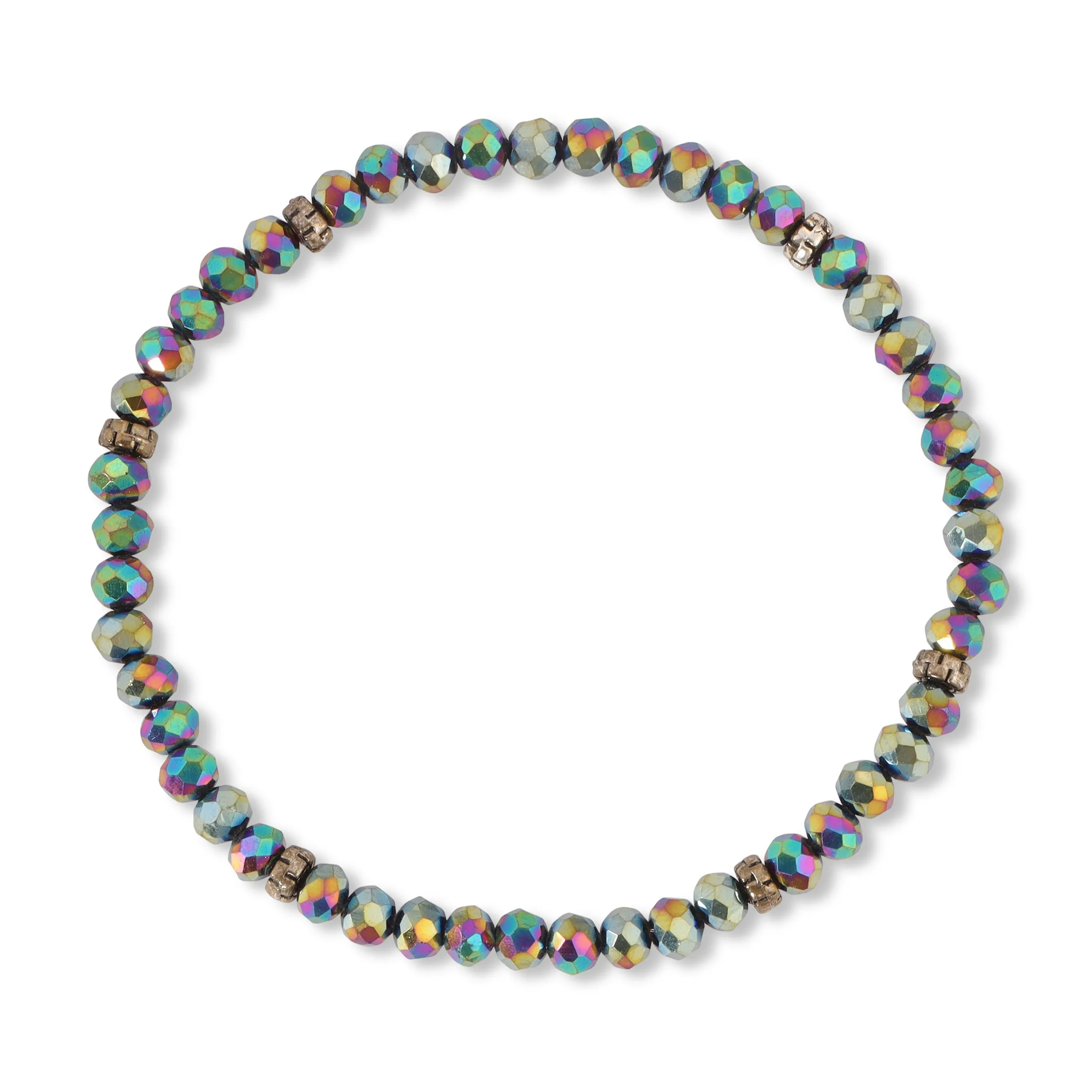 My FUN Colors Mini Crystal Bracelet Harlequin Crystal / Silver Accent
