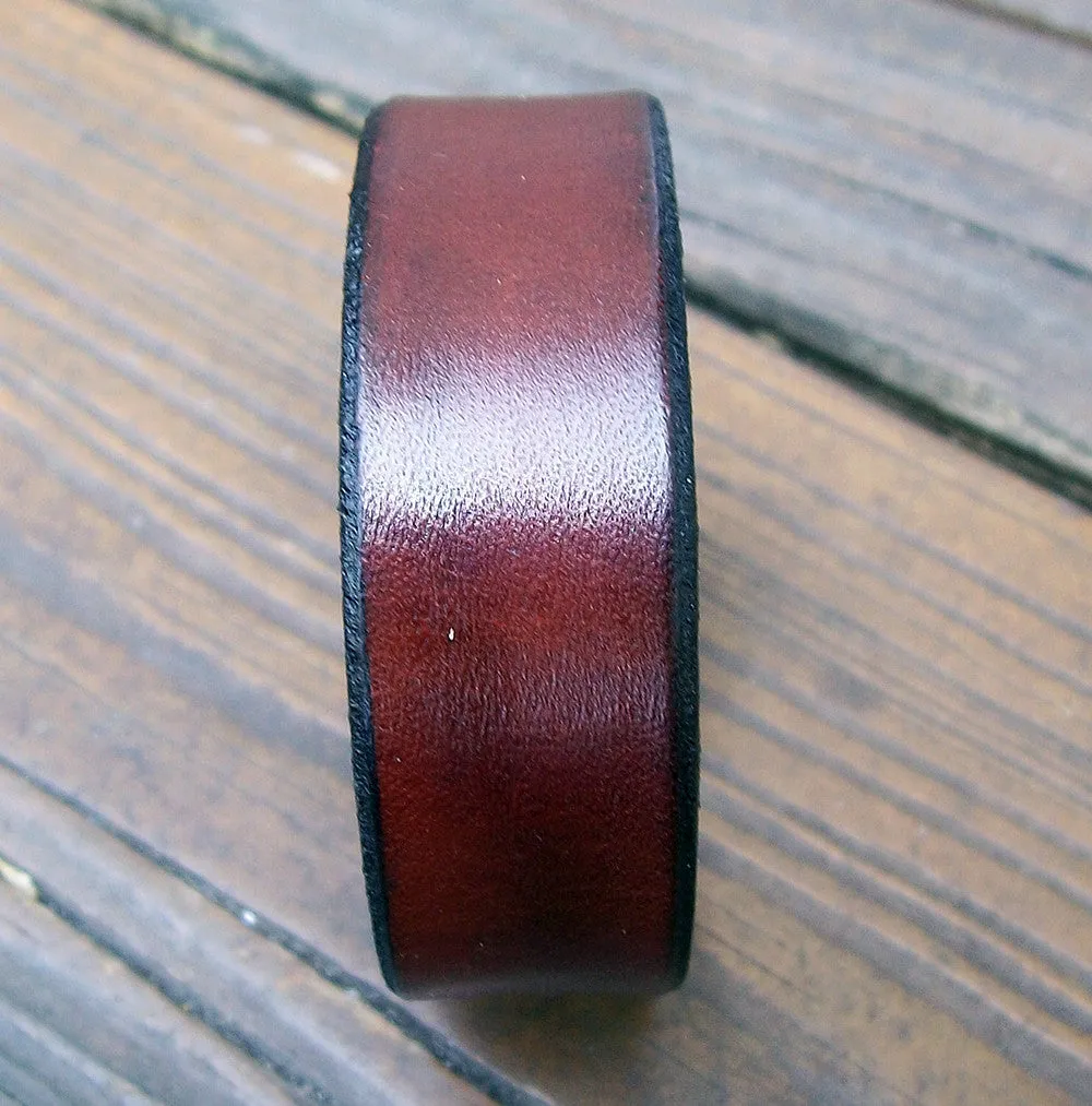 Narrow Leather Wristbands Personalized FREE!