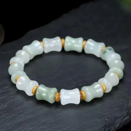 Natural Colorful Jade Charm Bracelet