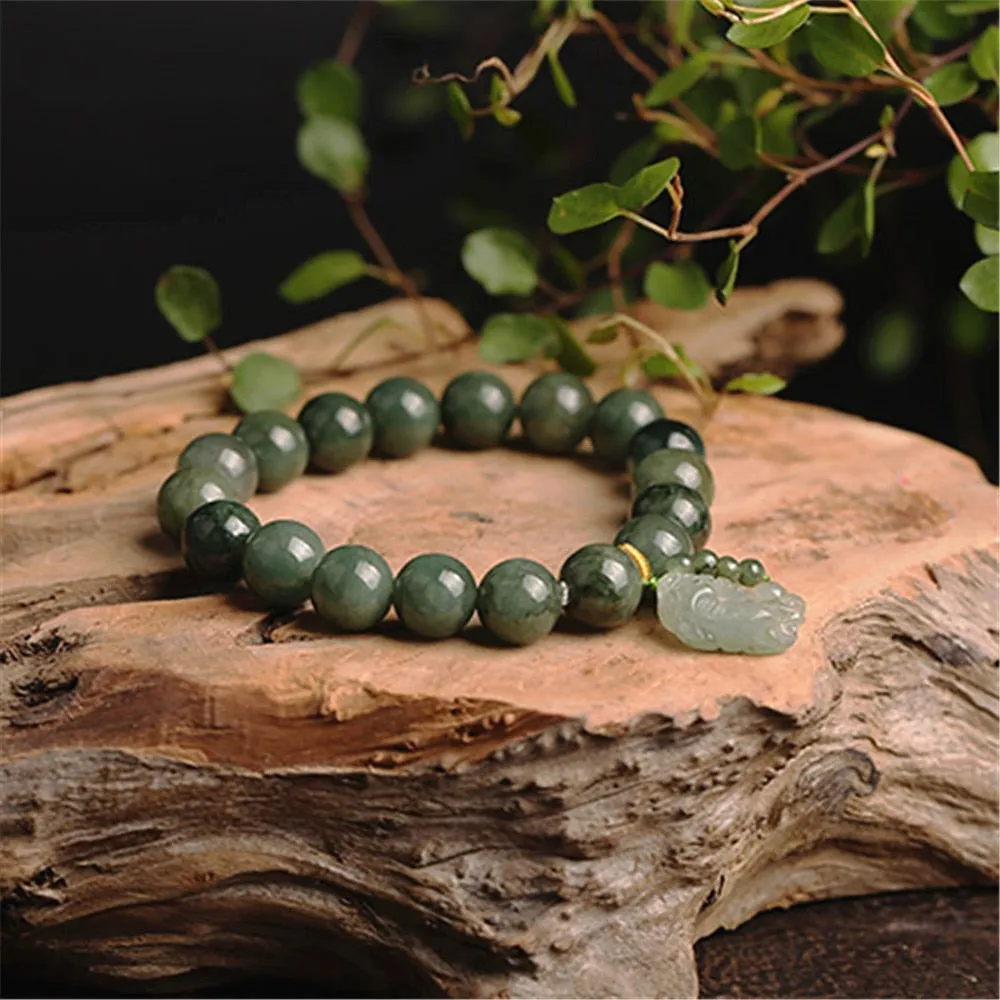 Natural Grade A Jade Jadeite Round Bead