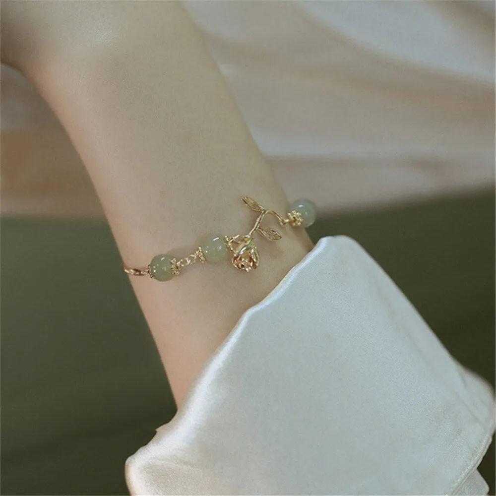 Natural Hetian Jade Chain Female Bracelet