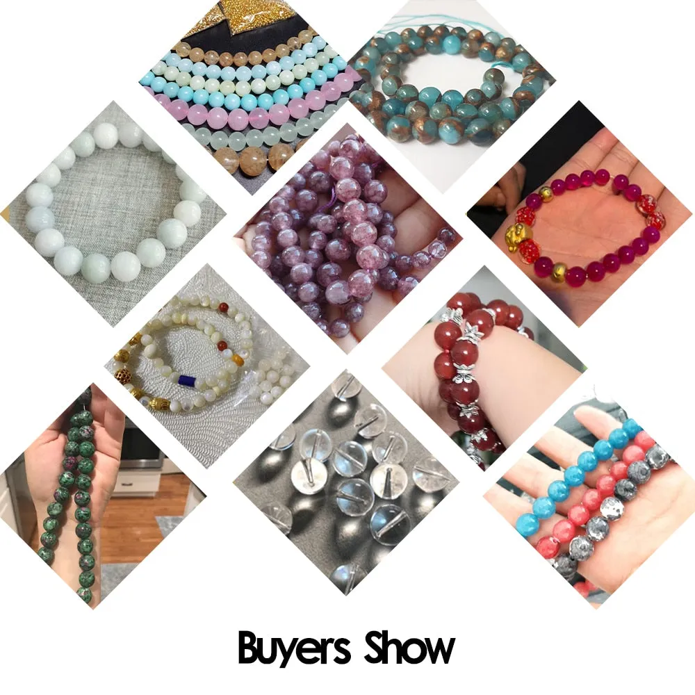 Natural Stone 7 Chakra Healing Beads Jade Loose