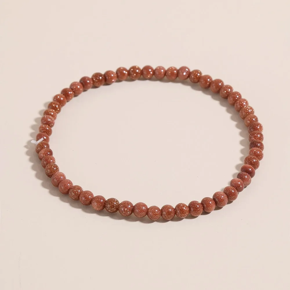 Natural Stone Beads Bracelets Simple Malachite Tiger Eye