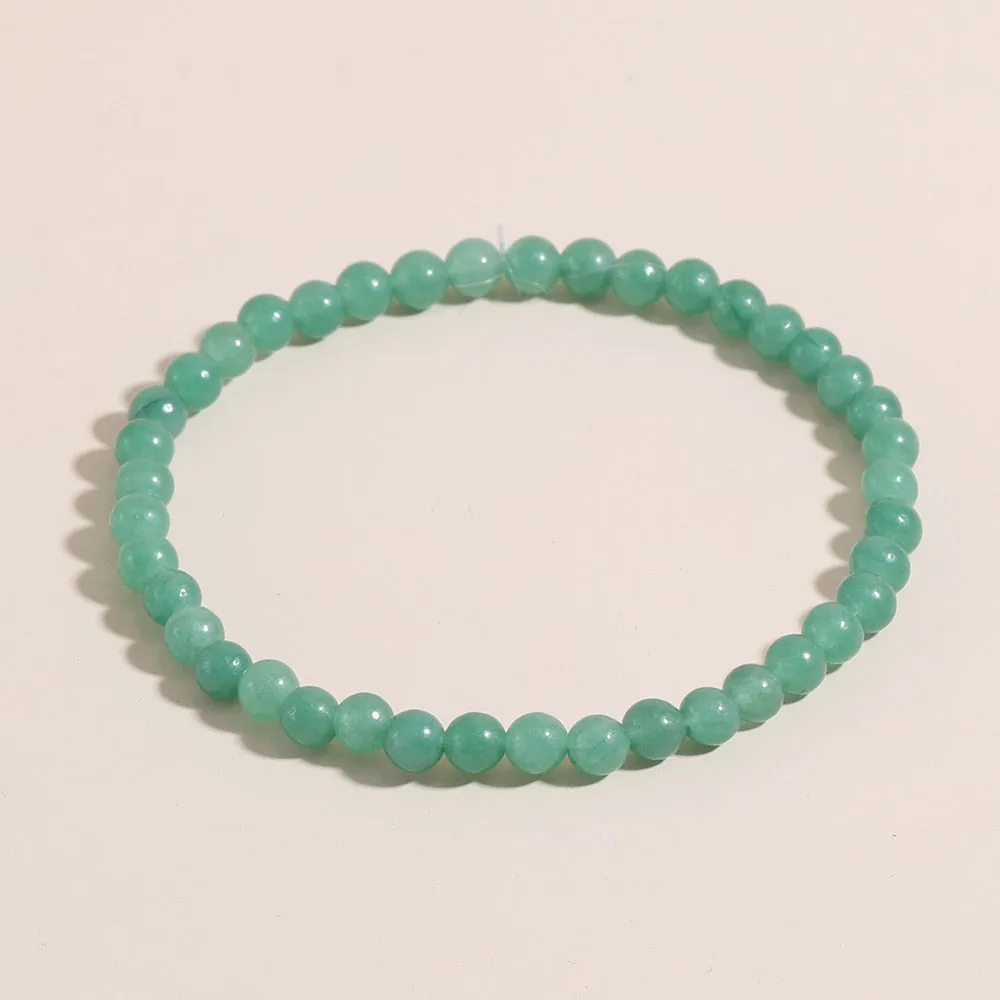 Natural Stone Beads Bracelets Simple Malachite Tiger Eye