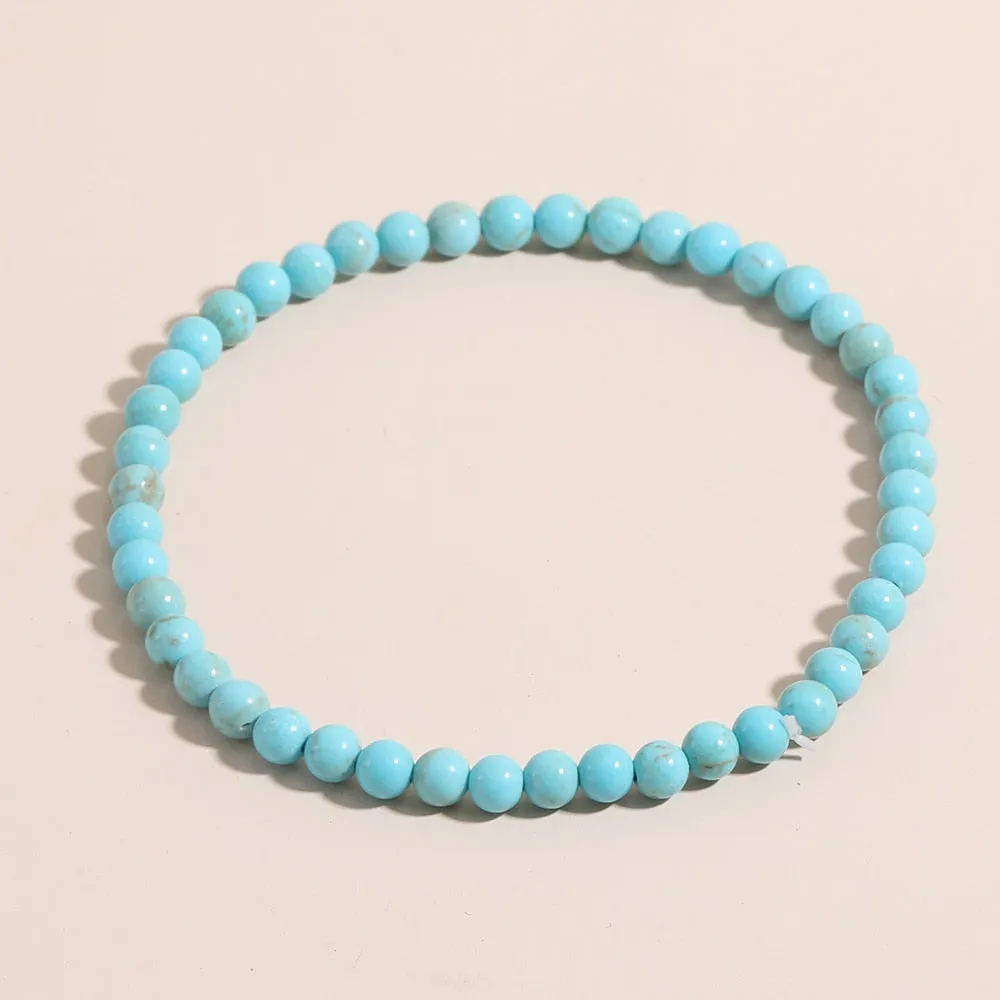Natural Stone Beads Bracelets Simple Malachite Tiger Eye