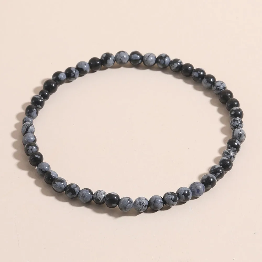Natural Stone Beads Bracelets Simple Malachite Tiger Eye