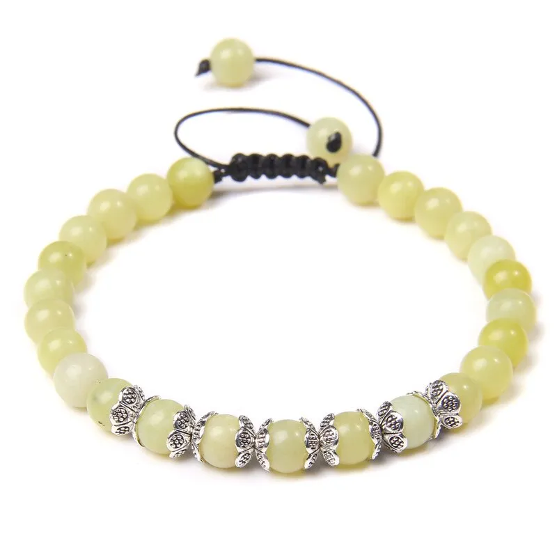 Natural Stone Beads Braided Chakra Bracelet