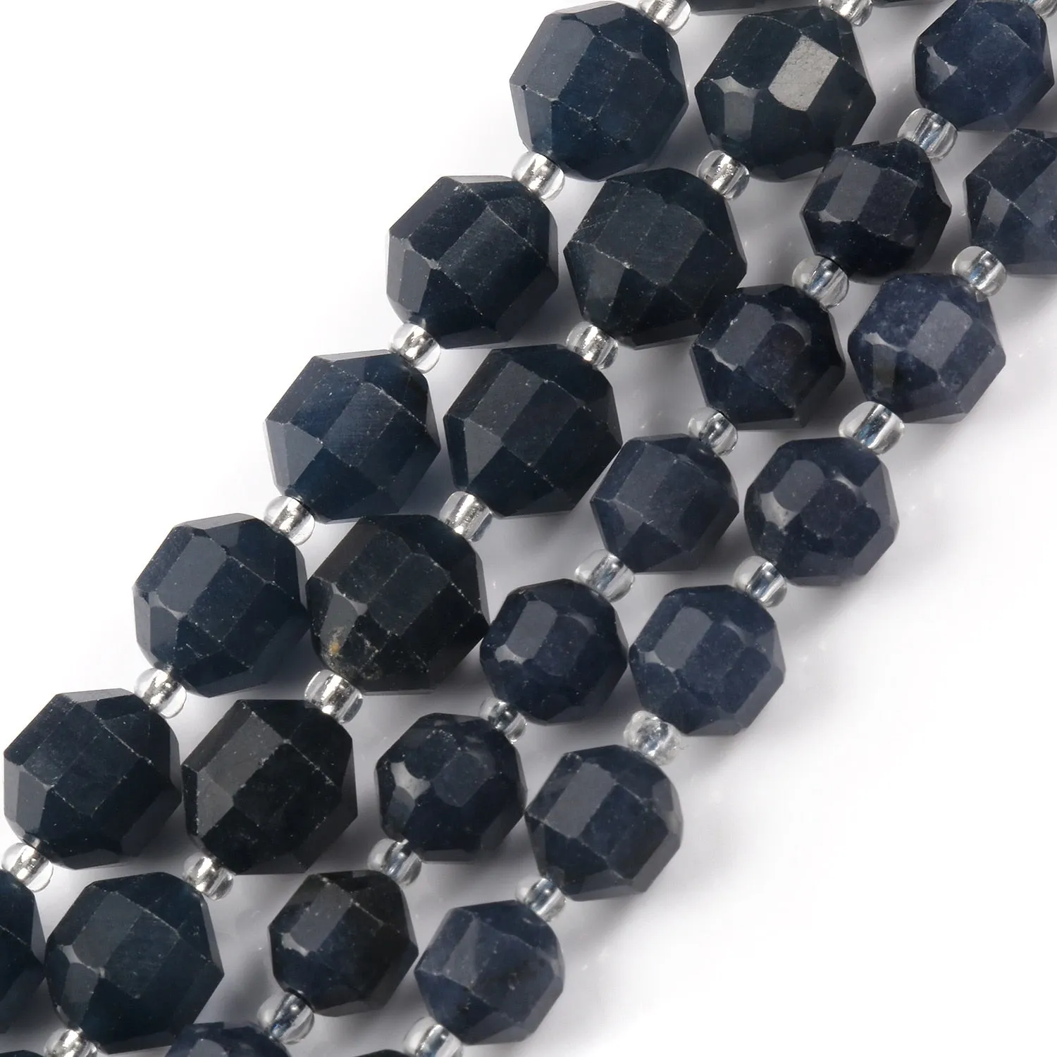 Natural Stone Beads Jades Crystal Faceted Sharp