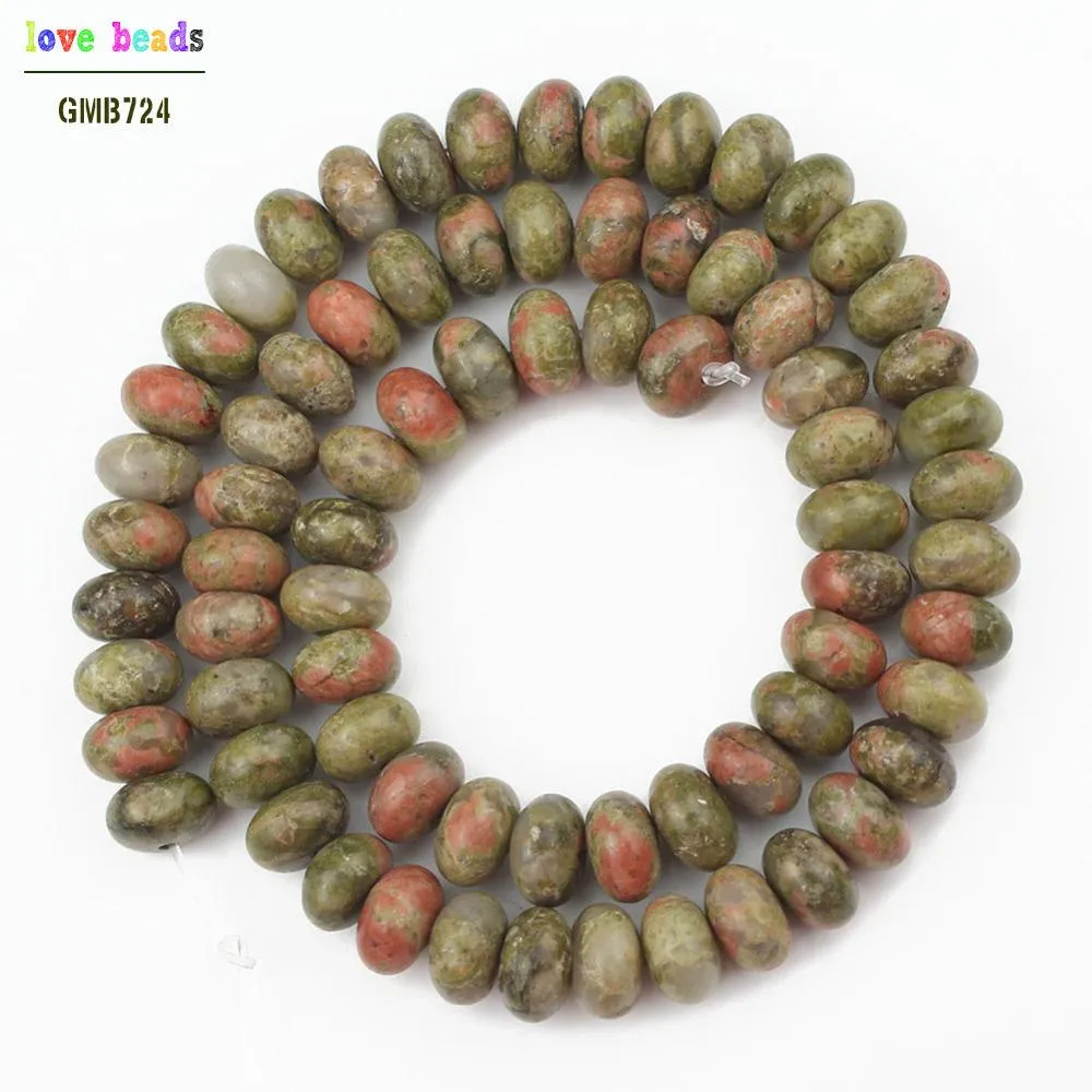 Natural Stone Flat Beads Rose Quartzs Jades Crystal Rondelle