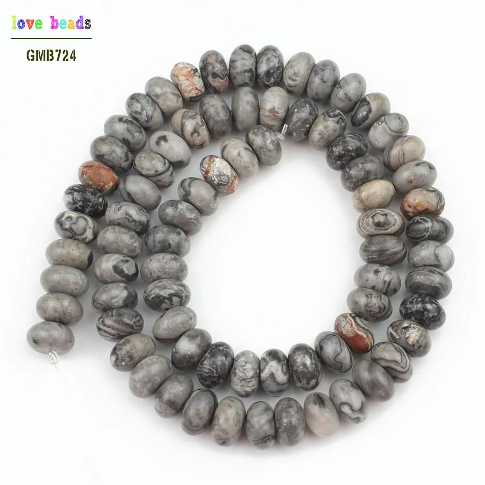 Natural Stone Flat Beads Rose Quartzs Jades Crystal Rondelle