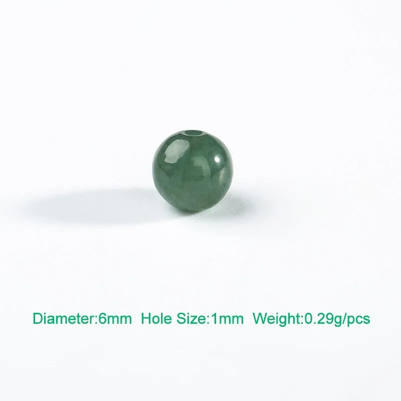 Natural Stone Round Beads Jades Emerald Beads