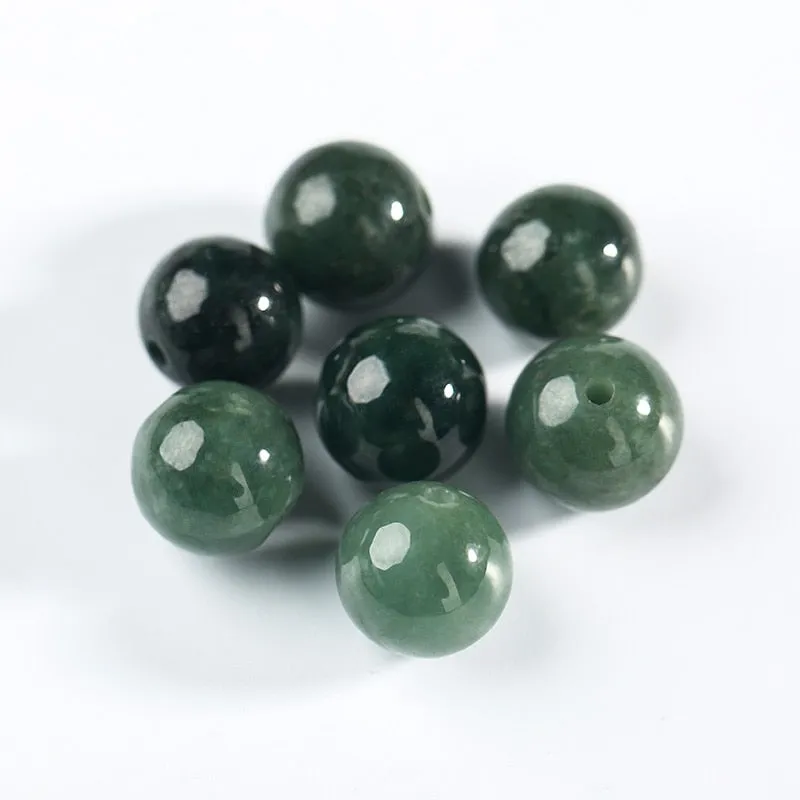 Natural Stone Round Beads Jades Emerald Beads