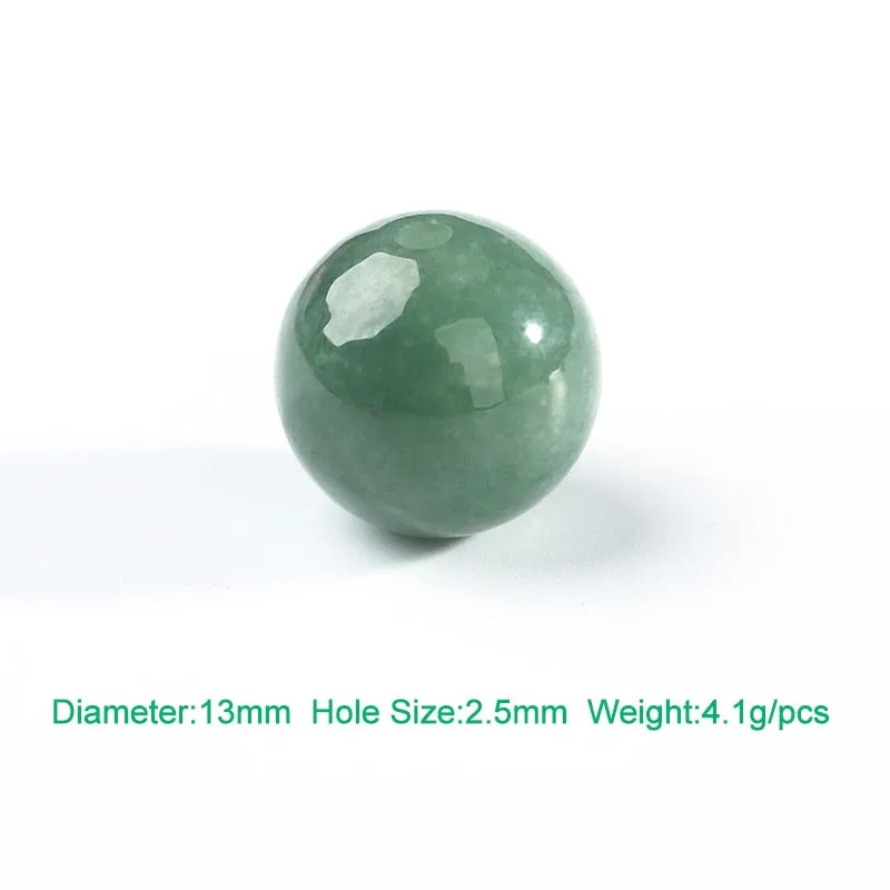 Natural Stone Round Beads Jades Emerald Beads