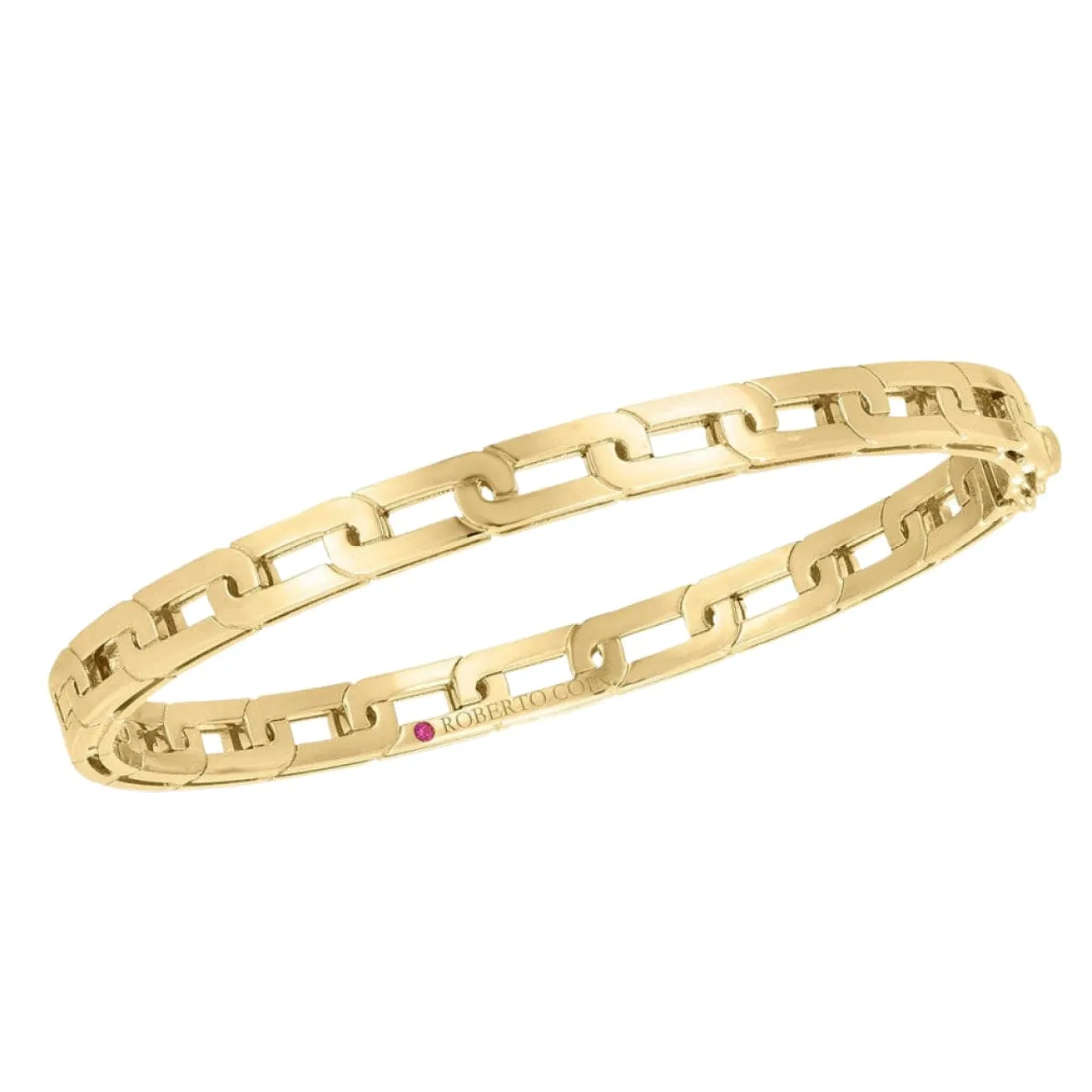 Navarra 18K Yellow Gold Slim Bangle Bracelet