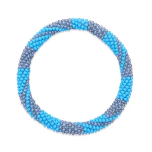 Ocean Pewter | Himalayan Glass Bead Bracelet