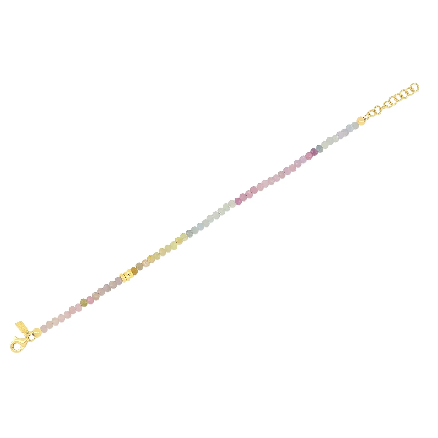 Ombré Sapphire Birthstone Bead Bracelet