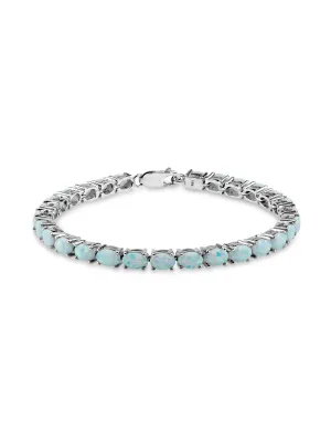 Opal 925 Sterling Silver Tennis Bracelet Jewelry