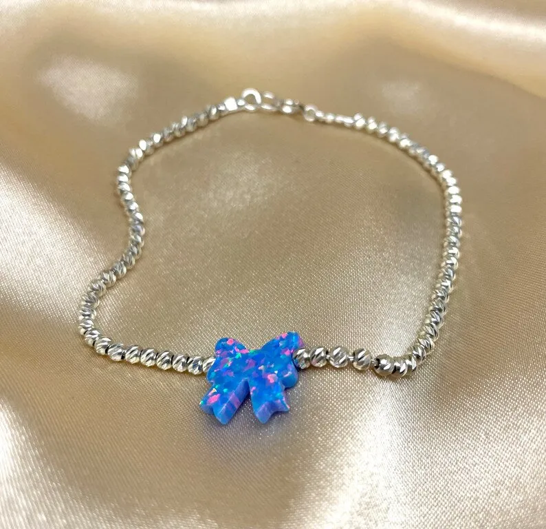 Opal Bow Bracelet –  Feminine Jewelry