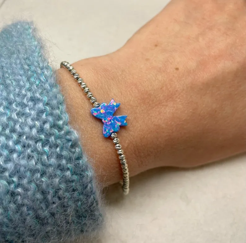 Opal Bow Bracelet –  Feminine Jewelry