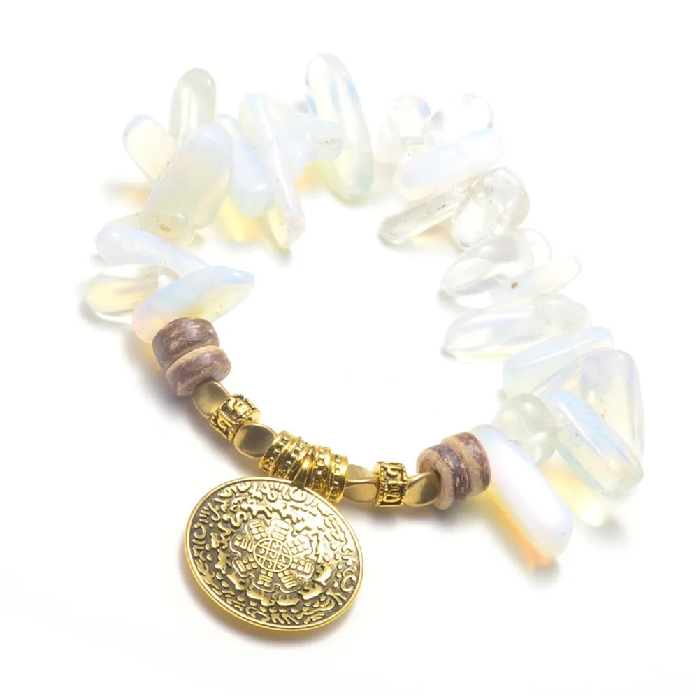 Opal Gravel Jiugong Bracelet