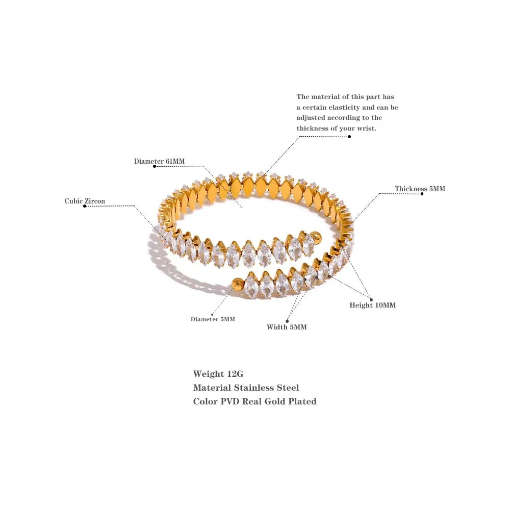 Open Diamond Bracelet