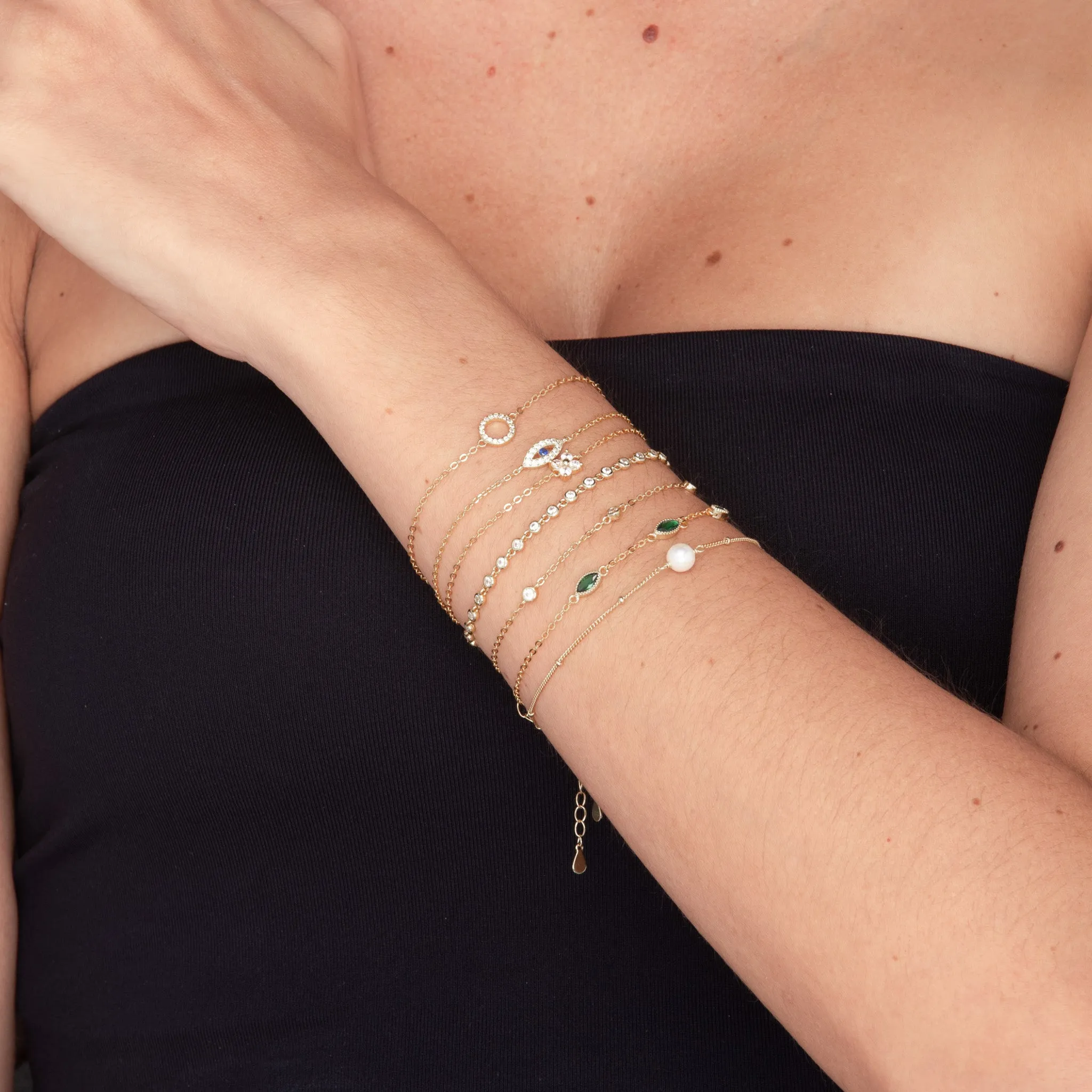 Open Evil Eve Chain Bracelet