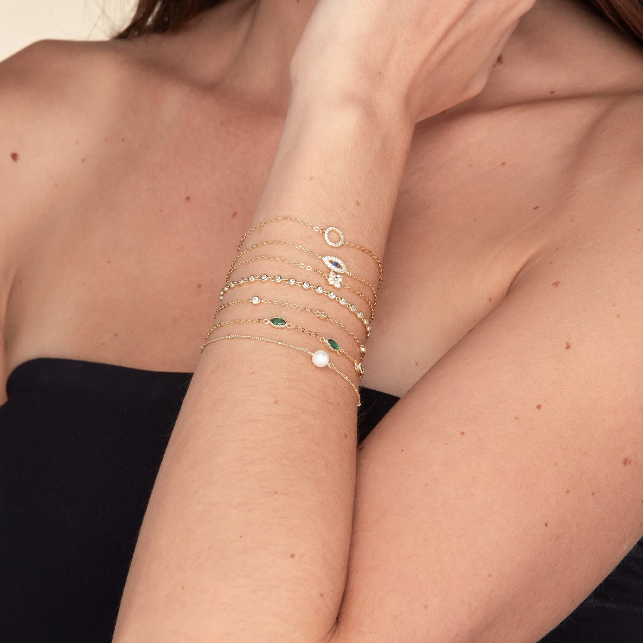 Open Evil Eve Chain Bracelet