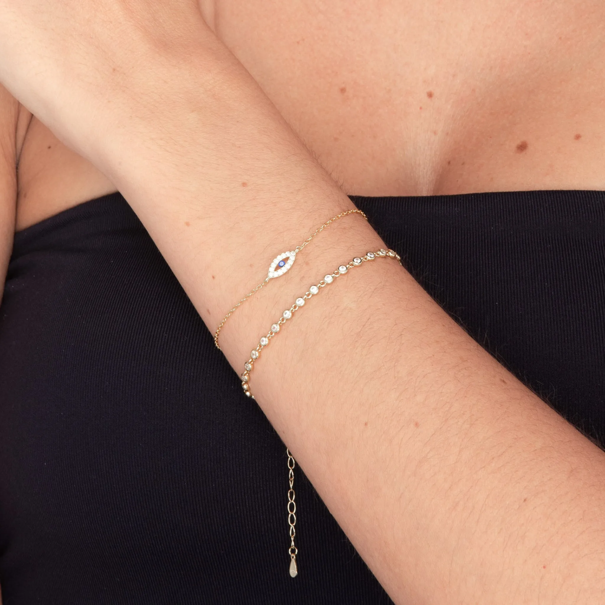 Open Evil Eve Chain Bracelet