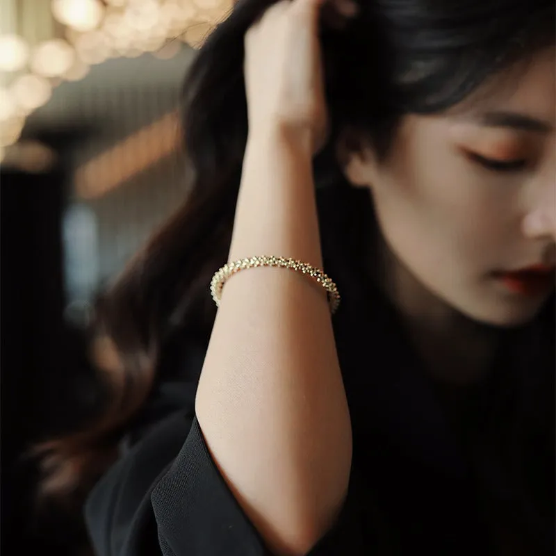 Opper Alloy Gold Gothic Bracelet
