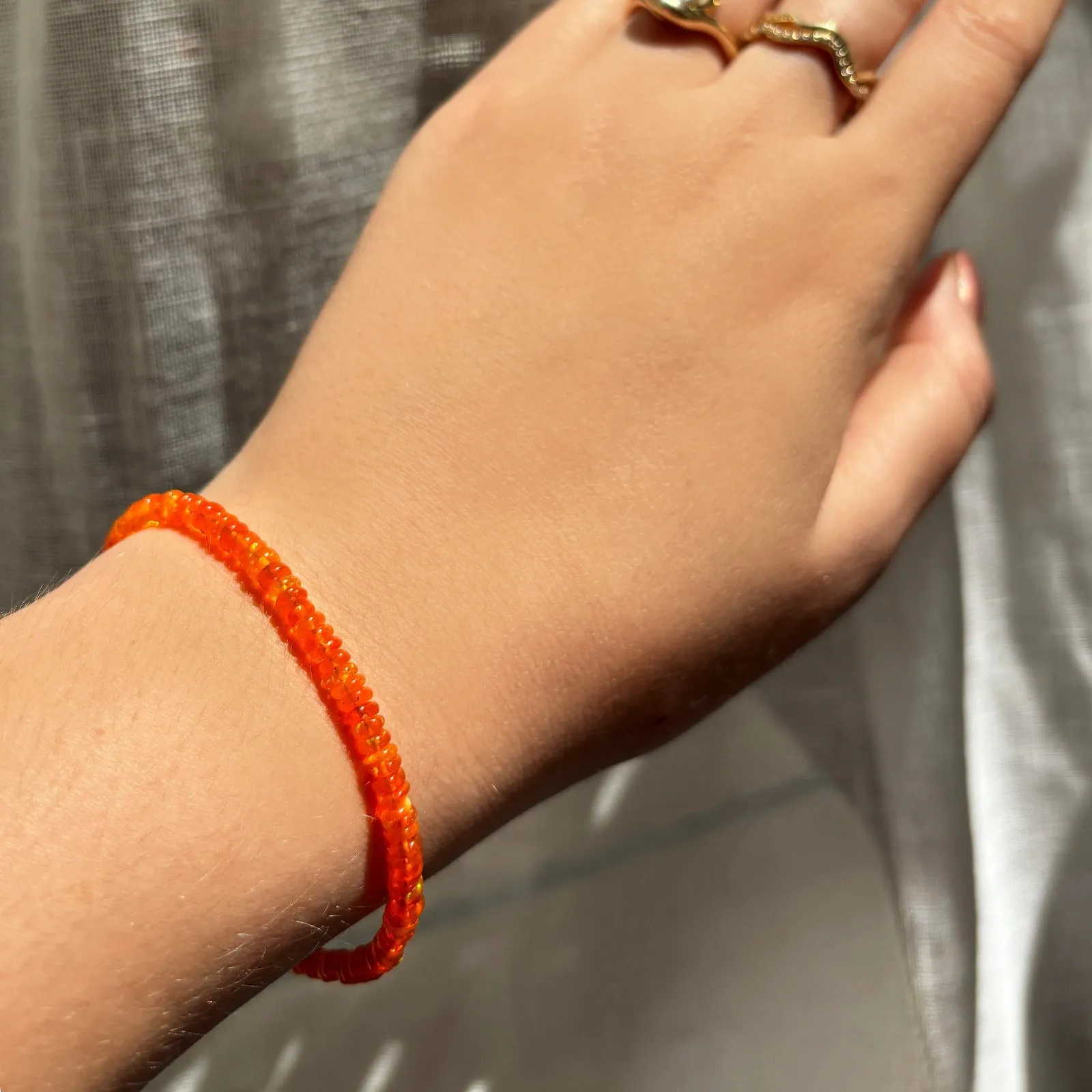 Orange Opal Bracelet