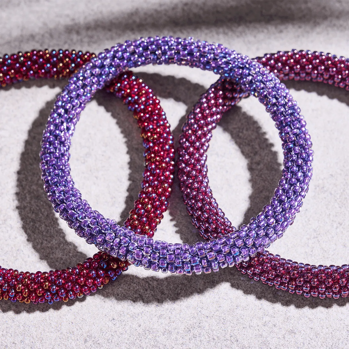 Orchid | Himalayan Glass Bead Bracelet