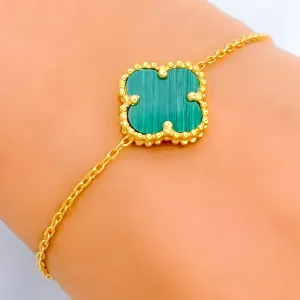 Ornamental Distinct 21k Gold Bracelet
