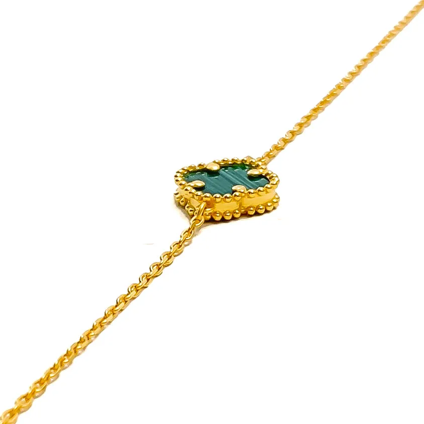 Ornamental Distinct 21k Gold Bracelet