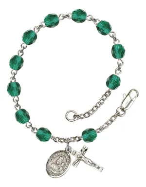 Our Lady of Loretto Custom Birthstone Rosary Bracelet